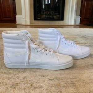 Canvas SK8-HI Tapered White Vans mens 10.5
